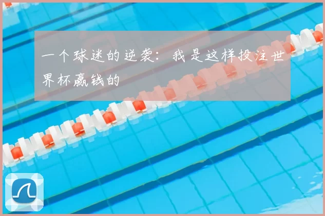 一个球迷的逆袭:我是这样投注世界杯赢钱的