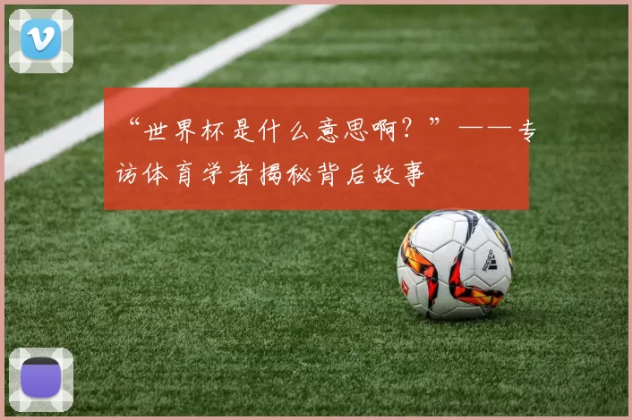 “世界杯是什么意思啊?”——专访体育学者揭秘背后故事